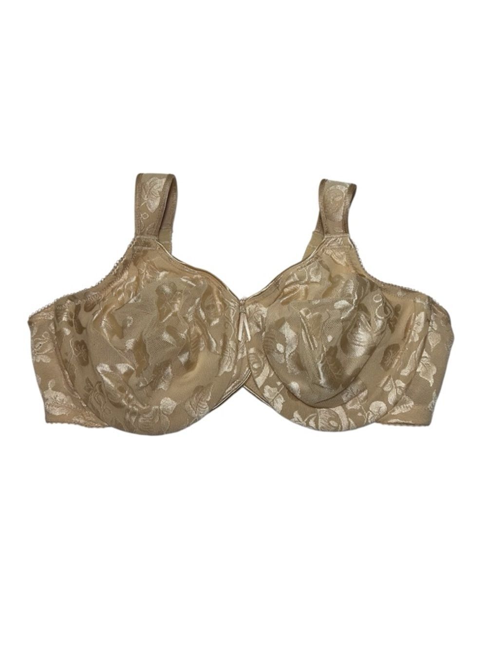 Wacoal Full Coverage Floral Lace Underwire Bra 34DD - Beige